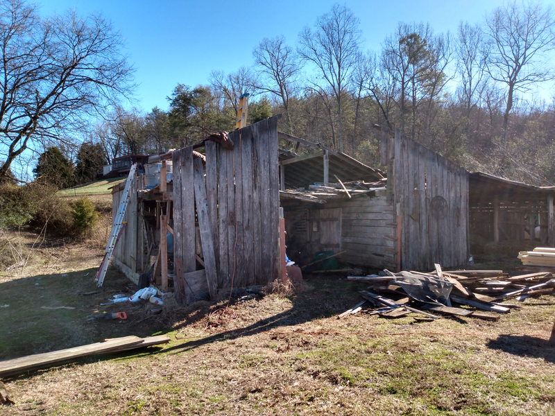 Mr. Bishop's Family Barn Rebuild, Dayton TN.