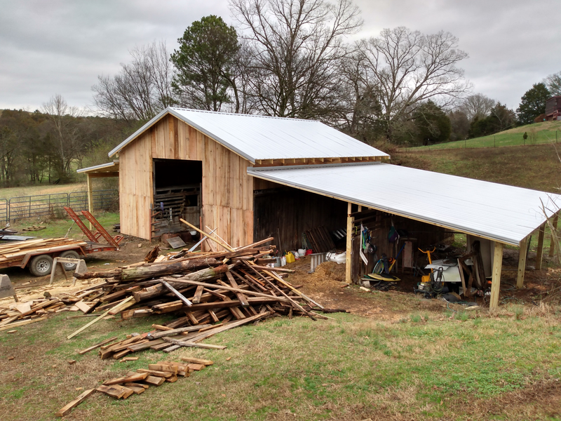 Mr. Bishop's Family Barn Rebuild, Dayton TN.